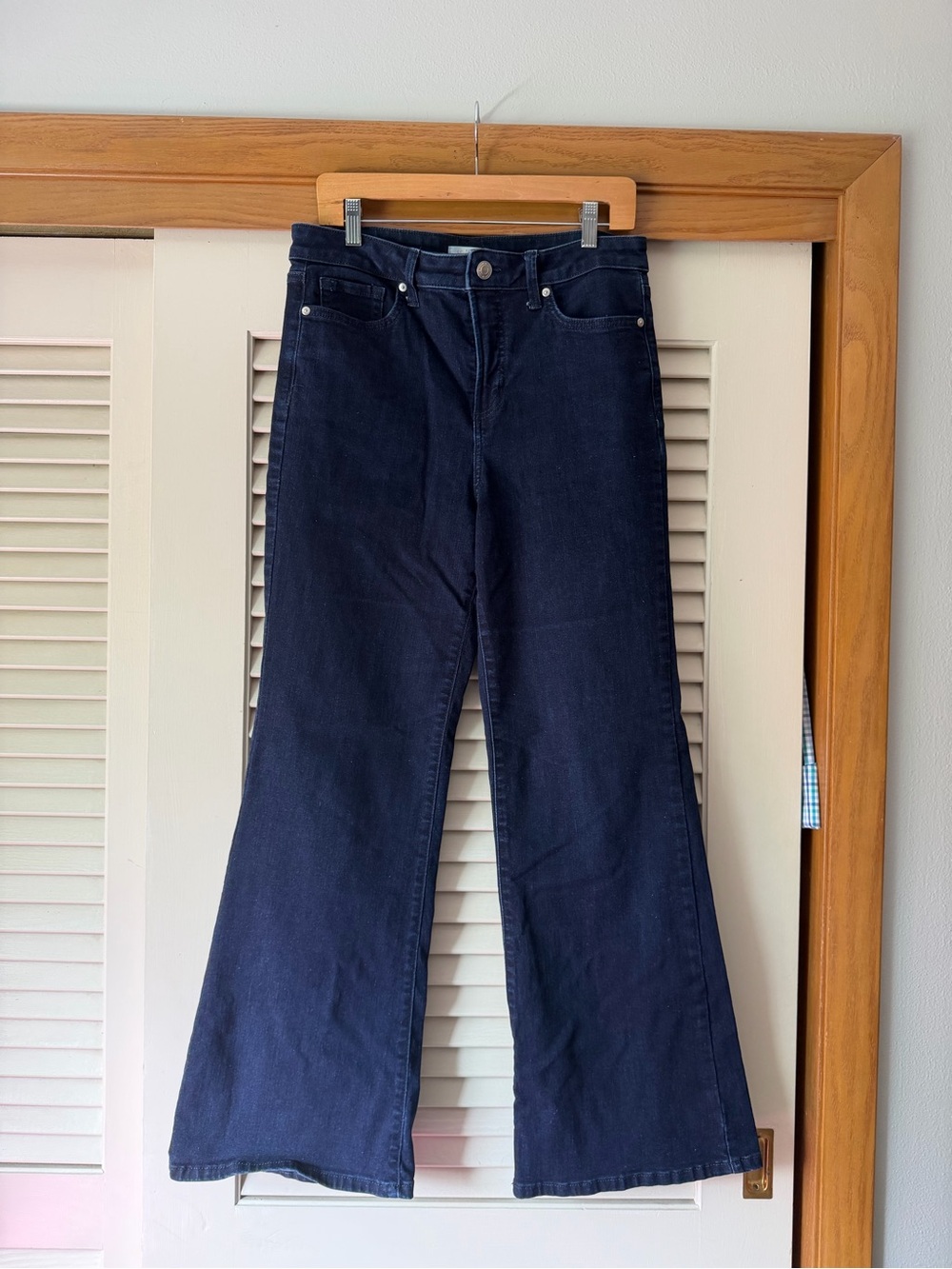 LC Lauren Conrad Dark Navy Wide-Leg High-Rise Jeans